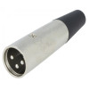 XLR-3W-2 Вилка мікрофонна XLR на кабель, 3 контакти